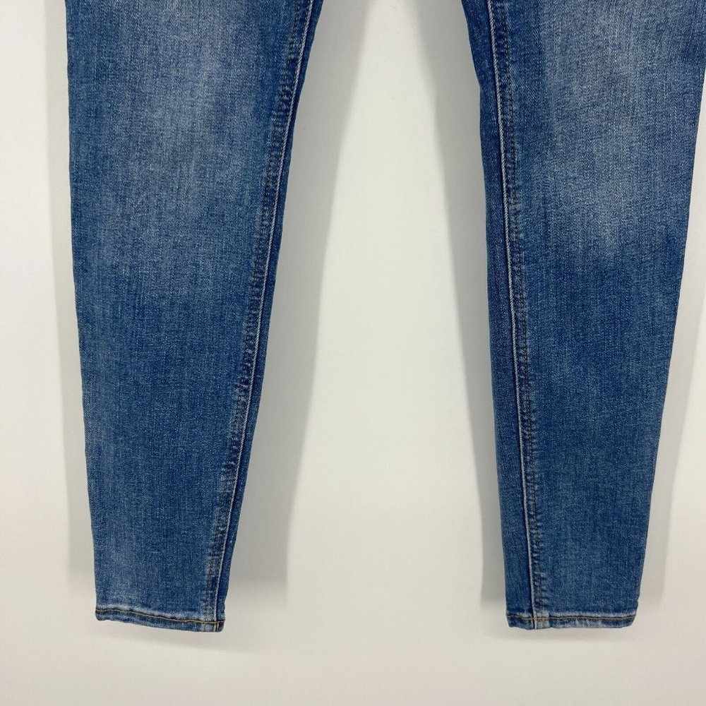 Old Navy Rockstar Jeans Mid Rise Super Skinny Blue Denim - Picture 6 of 11